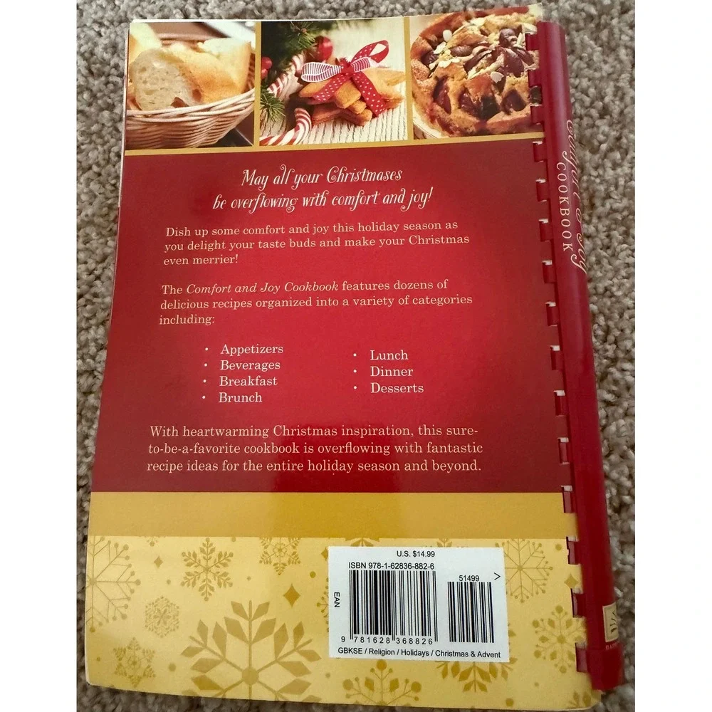 Comfort and Joy Cookbook Christmas Comfort Foods and Inspiration Spiral Bound